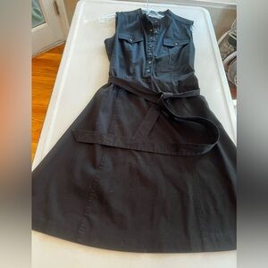 Calvin Klein | Dresses | Calvin Klein Womens Size 8 Capsleeve Belted Jersey  Dress In Green 34 Flaw | Poshmark